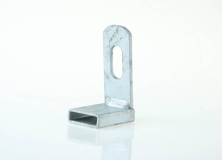 Line adapter bracket For electro forge-welded grating