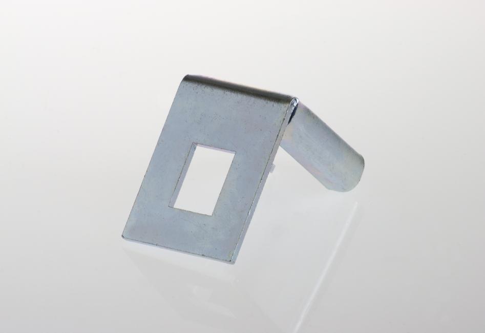 Line adapter bracket For electro forge-welded grating