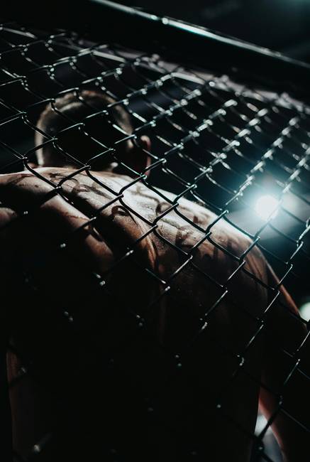 Maglia sciolta Ø 4 nera La rete per gabbia di MMA