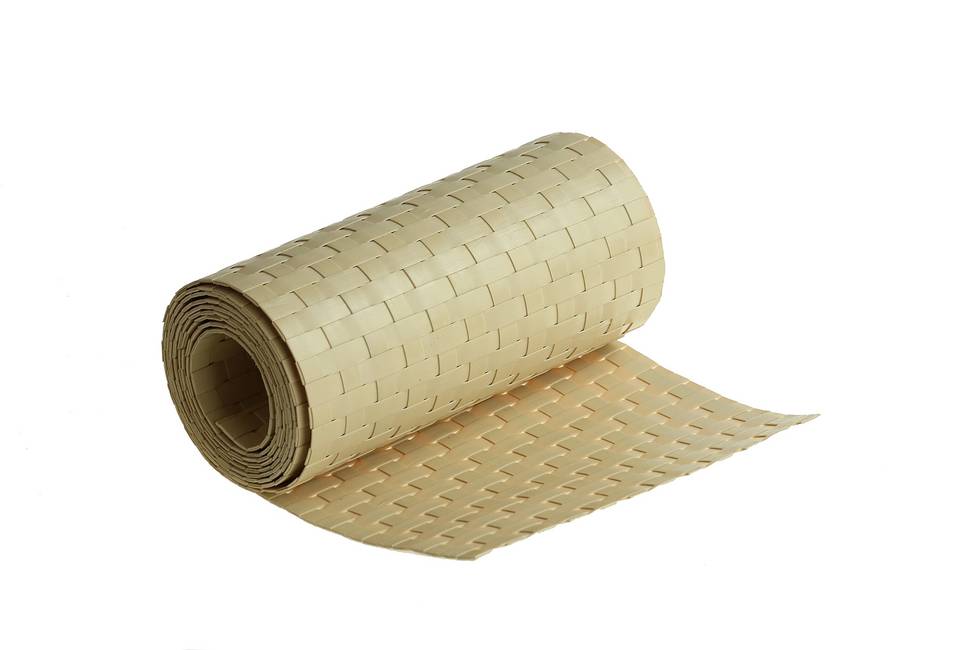 Nastro frangivista beige Rattan sintetico a strisce per pannelli