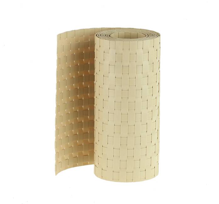 Nastro frangivista beige Rattan sintetico a strisce per pannelli