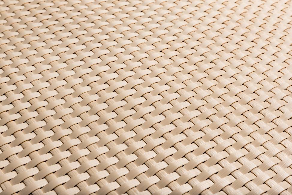 Nastro frangivista beige Rattan sintetico a strisce per pannelli