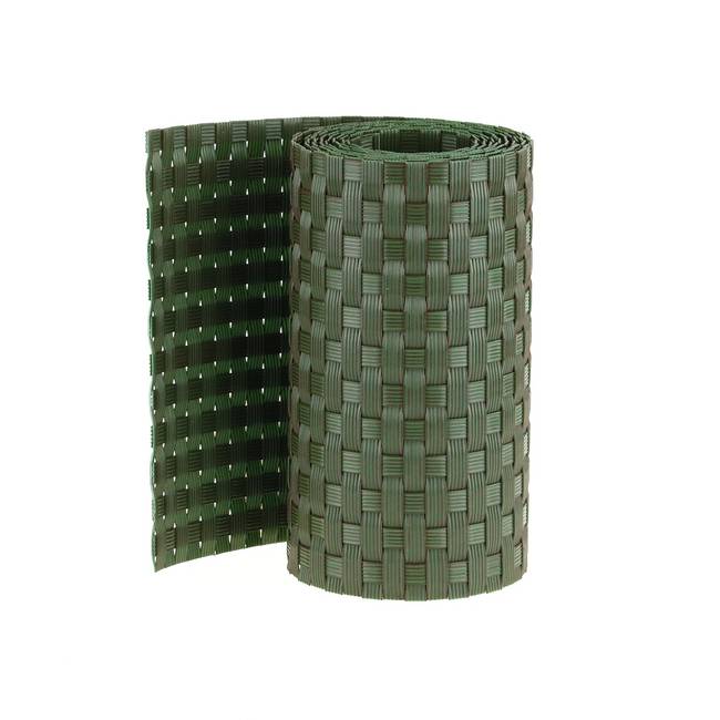 Nastro frangivista verde Rattan sintetico a strisce per pannelli