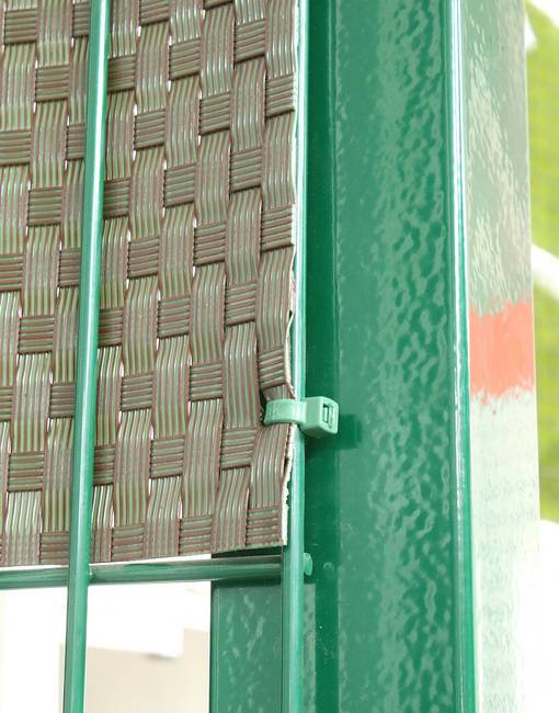 Nastro frangivista verde Rattan sintetico a strisce per pannelli