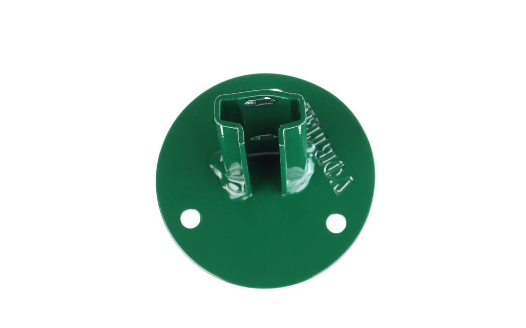 Piastra a tassellare verde T 30 Vortek Per tassellare i pali a T 30 su muretto in modo elegante