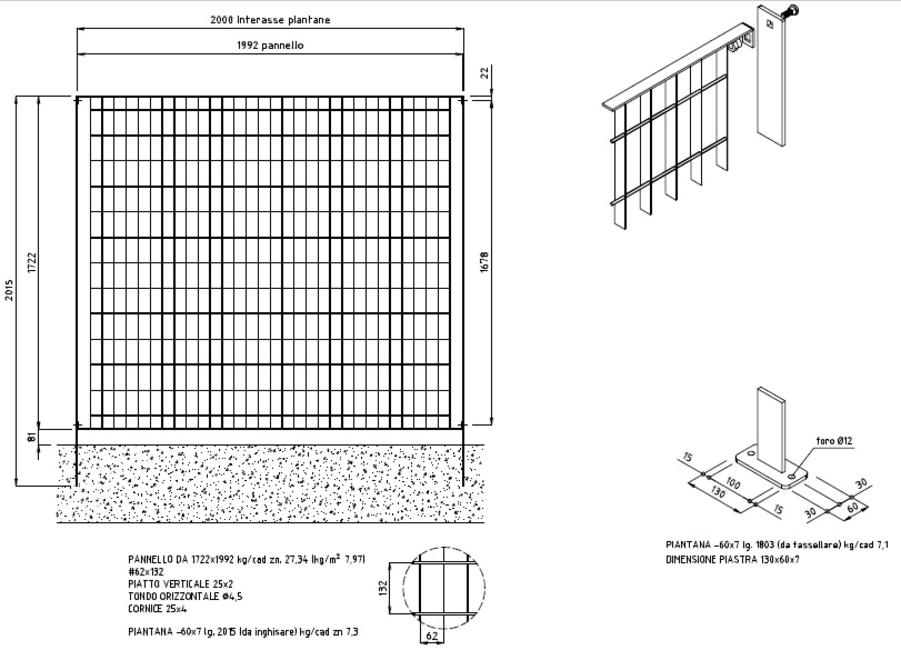 Pilier de soutien Pour grillage électro soudé