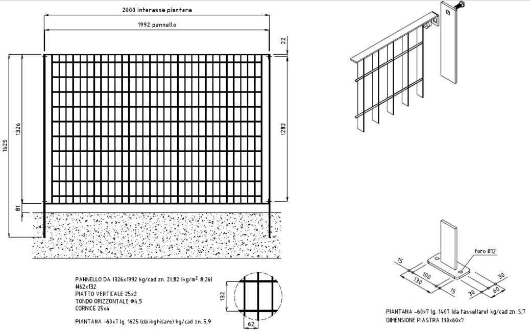Pilier de soutien Pour grillage électro soudé