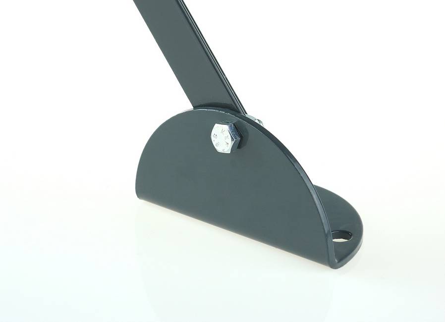 Platine de fixation pour jambe de force gris Pour fixer sur muret les jambes de force avec classe