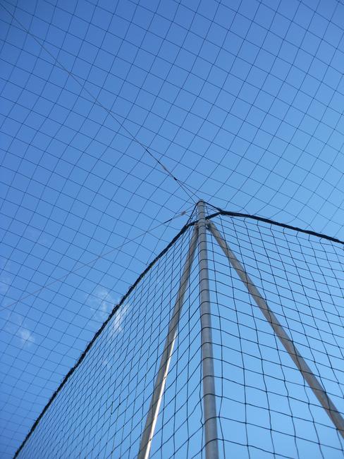 Polyethylene net 150x150 The overhead and perimeter field mesh for sport facilities