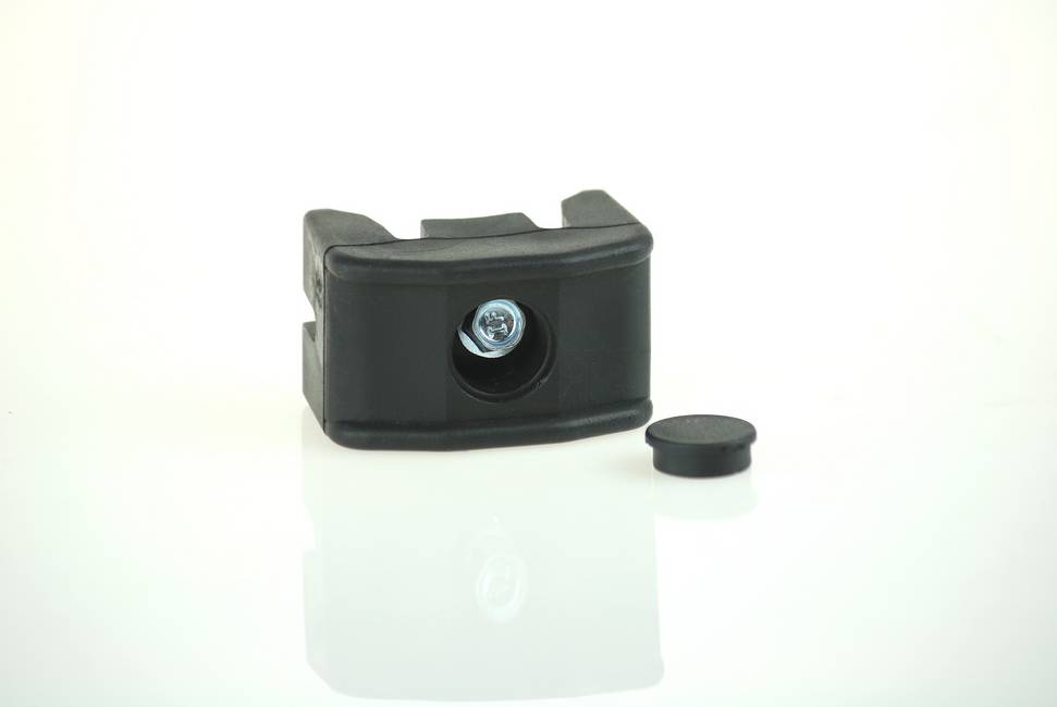 Round plastic fixing kit with self-drilling screw Fixing for the round posts of the Classic 2000 system