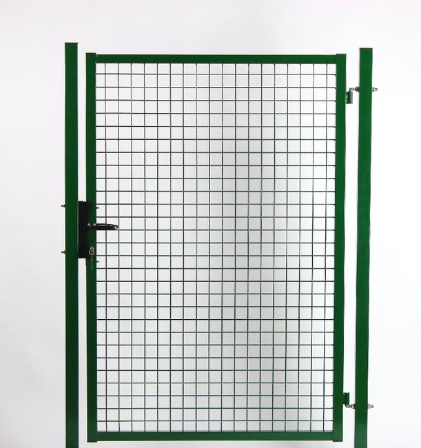 Portail Garden vert 1 battant Avec accessoires Inox