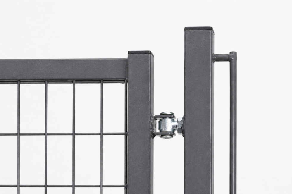 Portail modèle base gris 1 battant Complet et économique