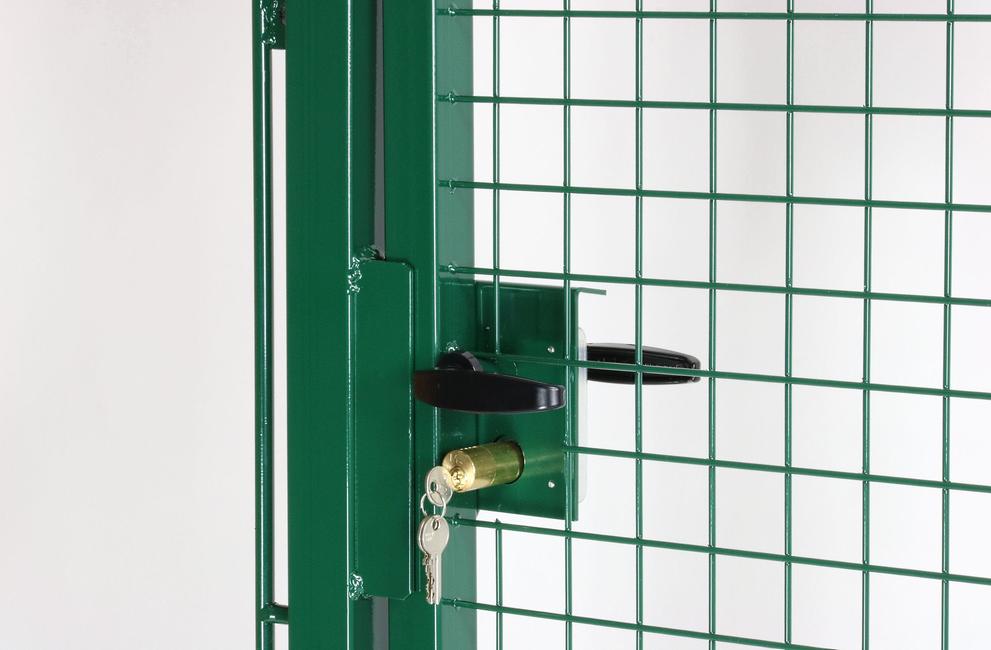 Portail standard vert 2 battants Le portail robuste