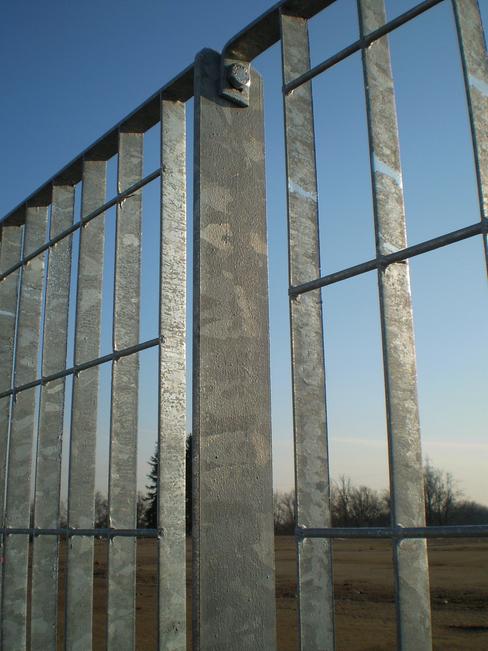 Post For electro forge-welded grating