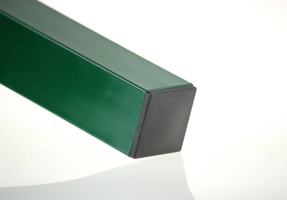 Poteau avec platine Quadro 50 vert Le poteau pour la clôture Medium 2000