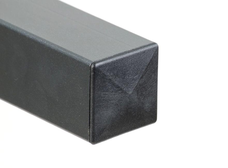 Poteau P-quadro gris avec platine Pour clôture panopro 2000