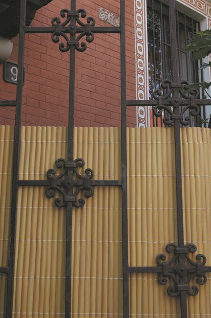 Rio beige Single face synthetic reed screening