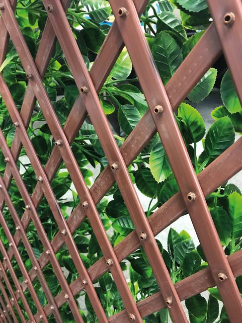 Divy 3D Trellis Haie synthétique avec treillis en PVC