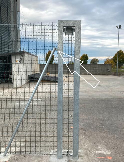 Platine de fixation à 1 trou La platine pour la fixation des jambes de force rondes