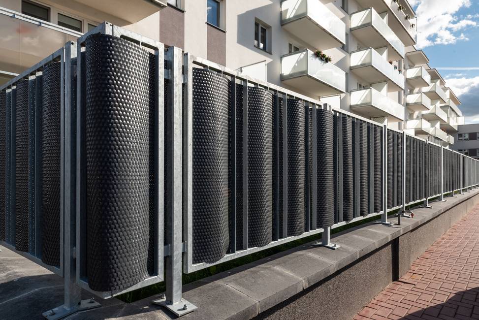 Rattan look anthracite screening Artificial rattan by the meter