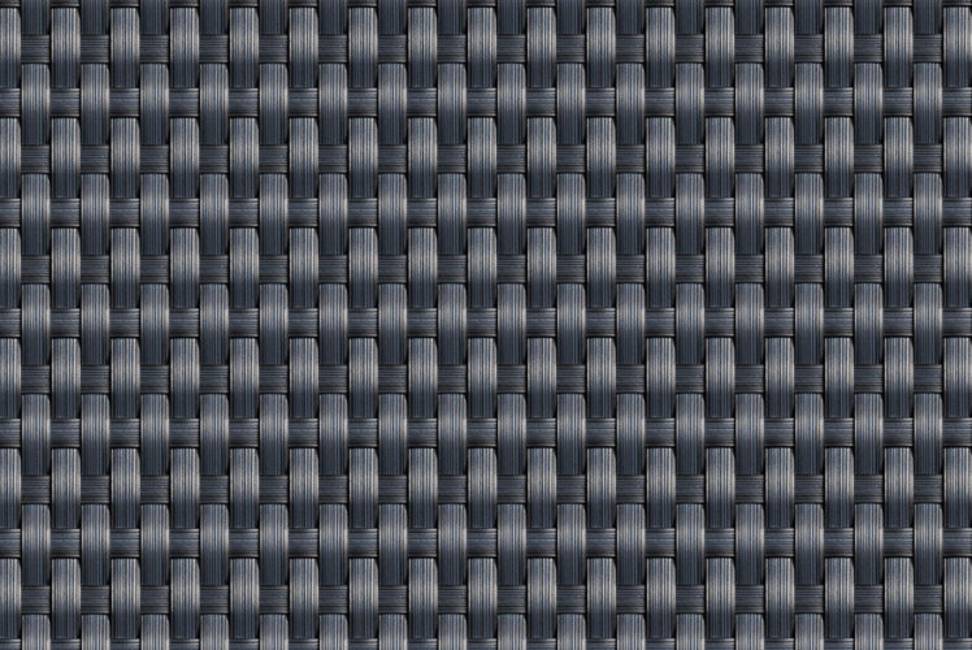 Rattan look anthracite screening Artificial rattan by the meter