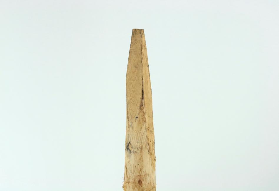 Debarked chestnut post Rustic and durable post