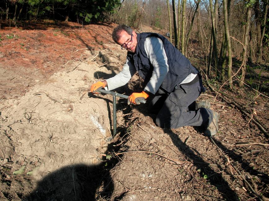 Vortek T 30 The ground screw 30x30 T-post support