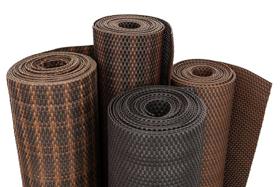 Brise-vue en résine tressée anthracite Poly rotin au mètre