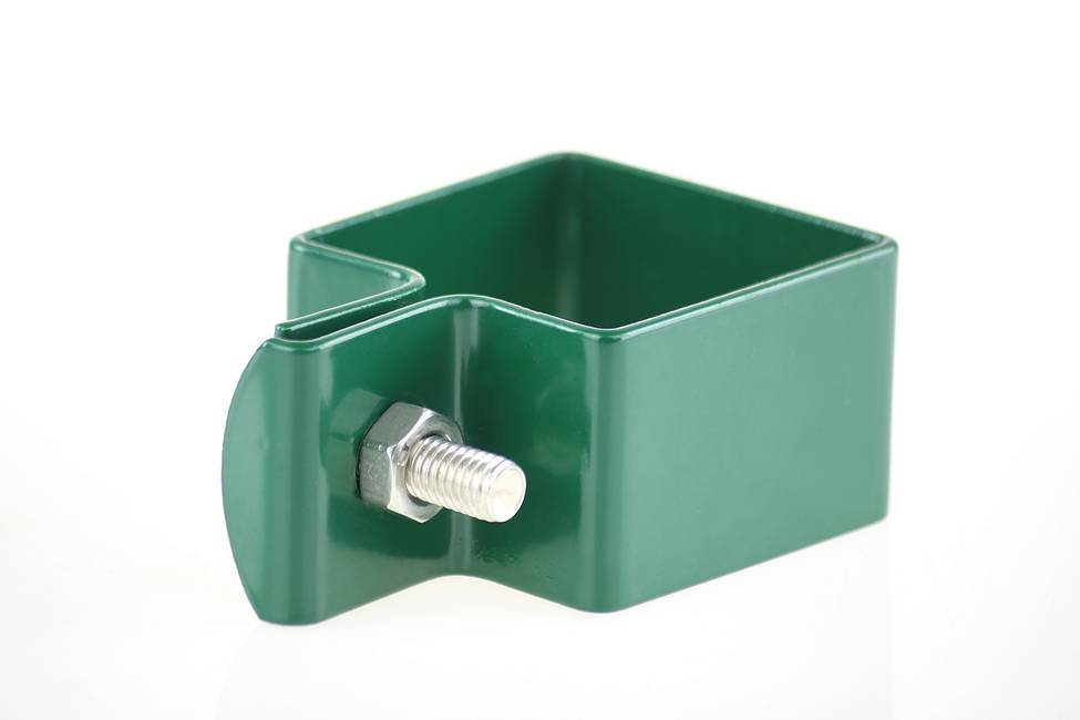 Single square clamp fixing kit 50x50 green The starting fixing for the Medium 2000 system