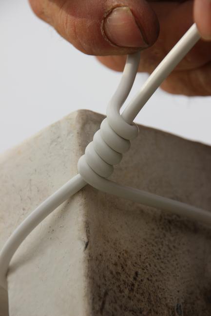 White PVC Coated tension wire Ø 4 mm Thick and malleable