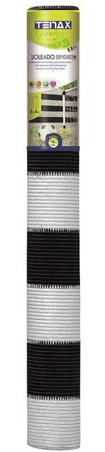 Soleado Sport black and white Bicoulour striped screening