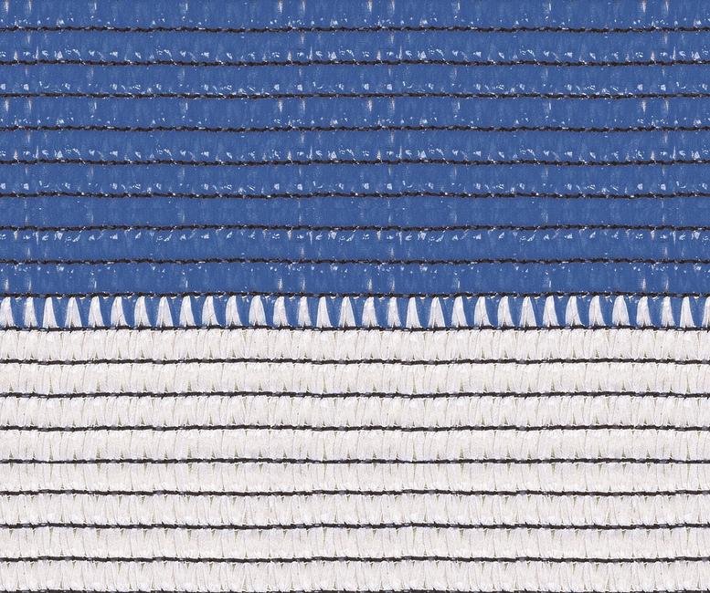 Soleado sport white and blue Stripes screening and shading mesh