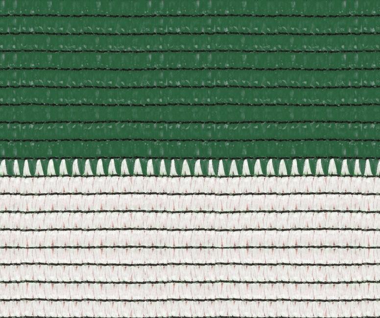 Soleado sport white and green Stripes screening and shading mesh