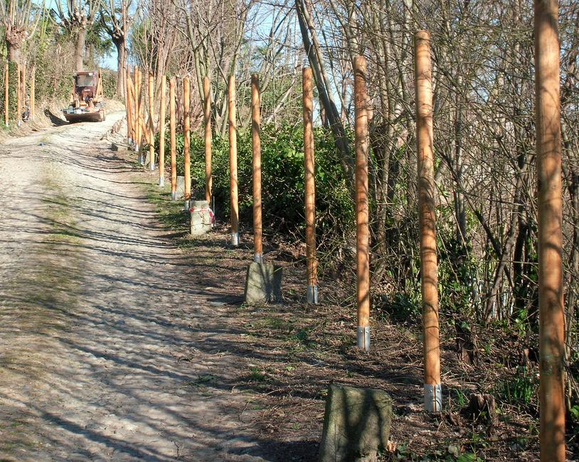 Vortek P Les supports pour la pose des poteaux en bois ronds