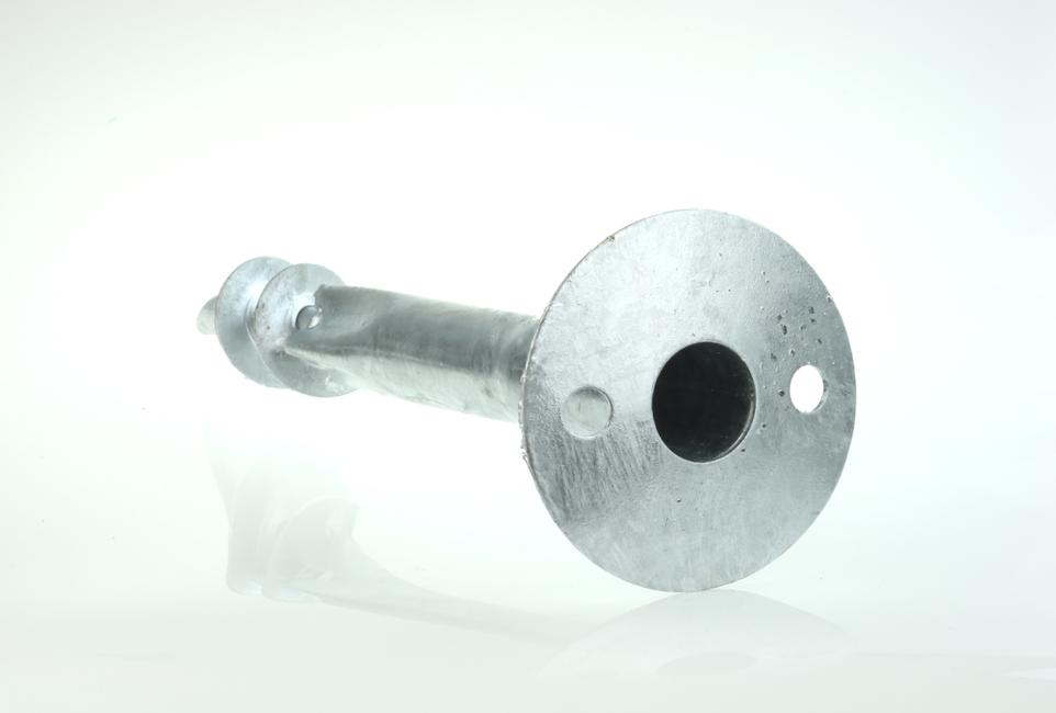Vortek TI 48 Ground screw post support for Ø 48 mm round iron fencing poles