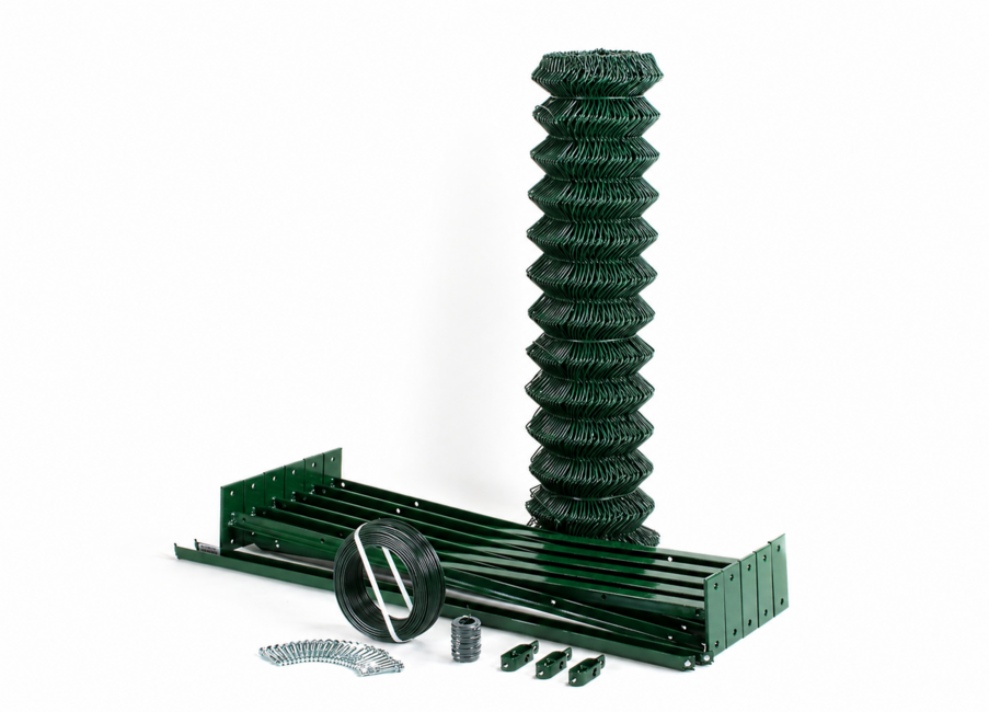 Wall mounted 25 mt chain link mesh fence kit Cheaper and easier