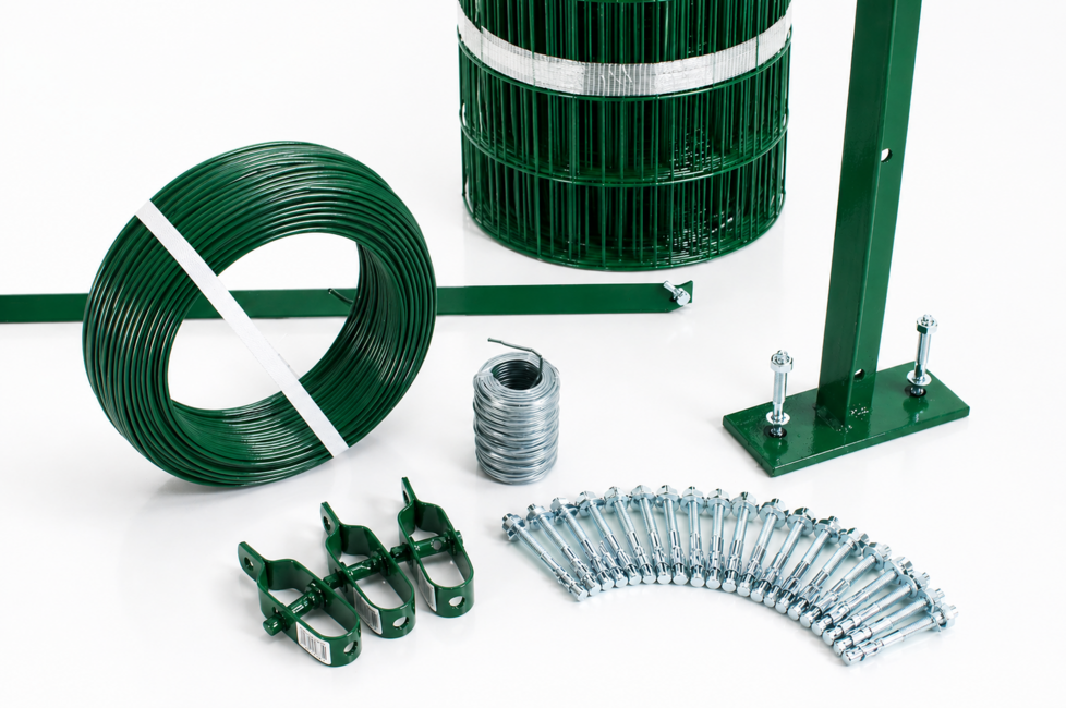 Wall mounted 25 mt electro-welded mesh fence kit Cheaper and easier