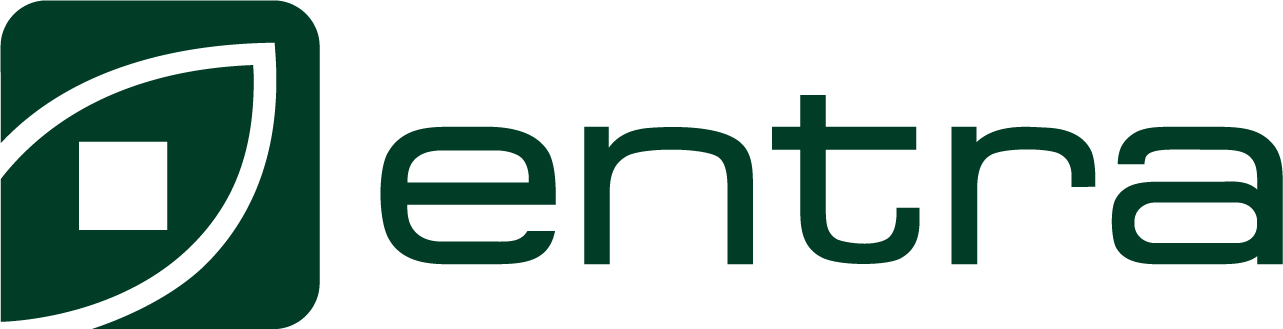 Entra HOVEDLOGO Entra logo mørkegrønn RGB