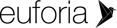 Euforia logo sidestilt sort