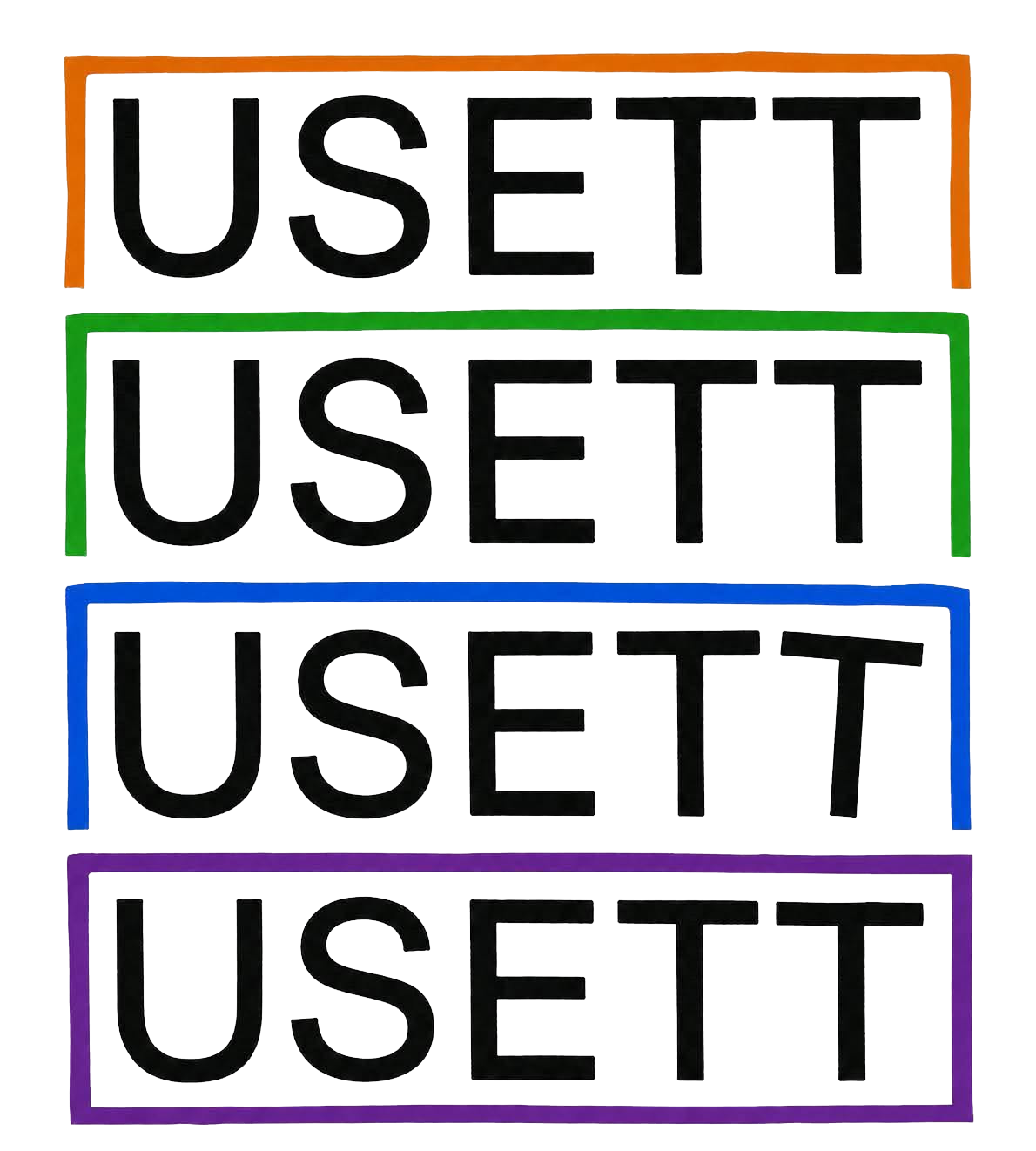 Usett logo svart