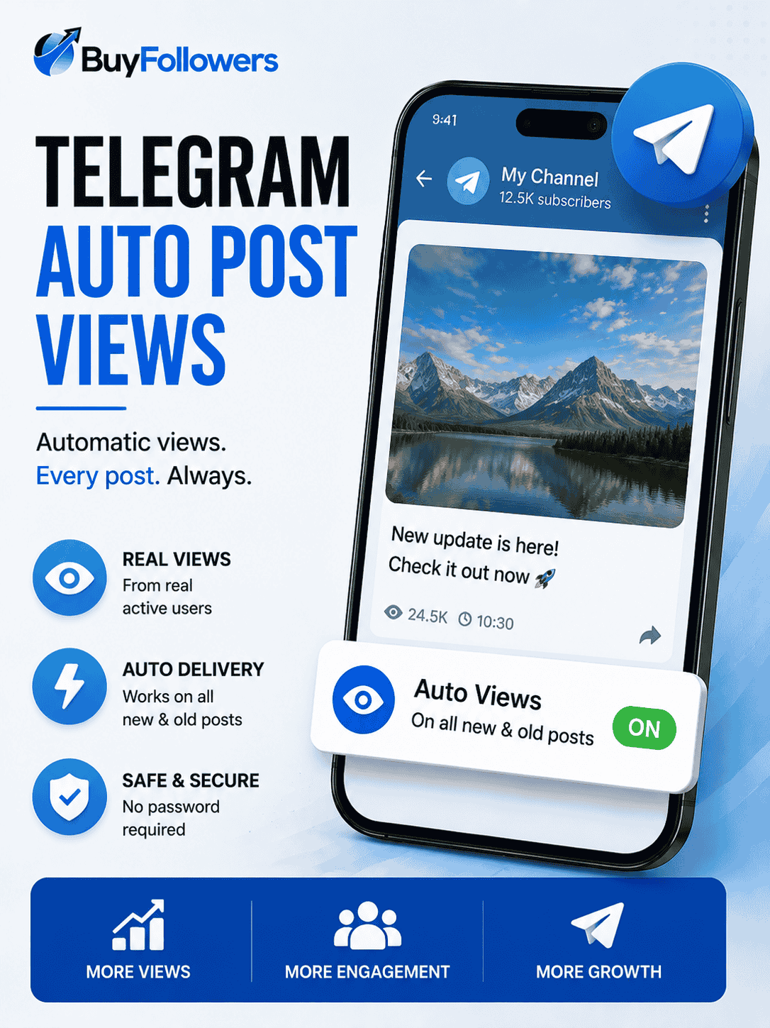 Buy Telegram Auto Post Views - Boost your Telegram visibility for better engagement and organic reach