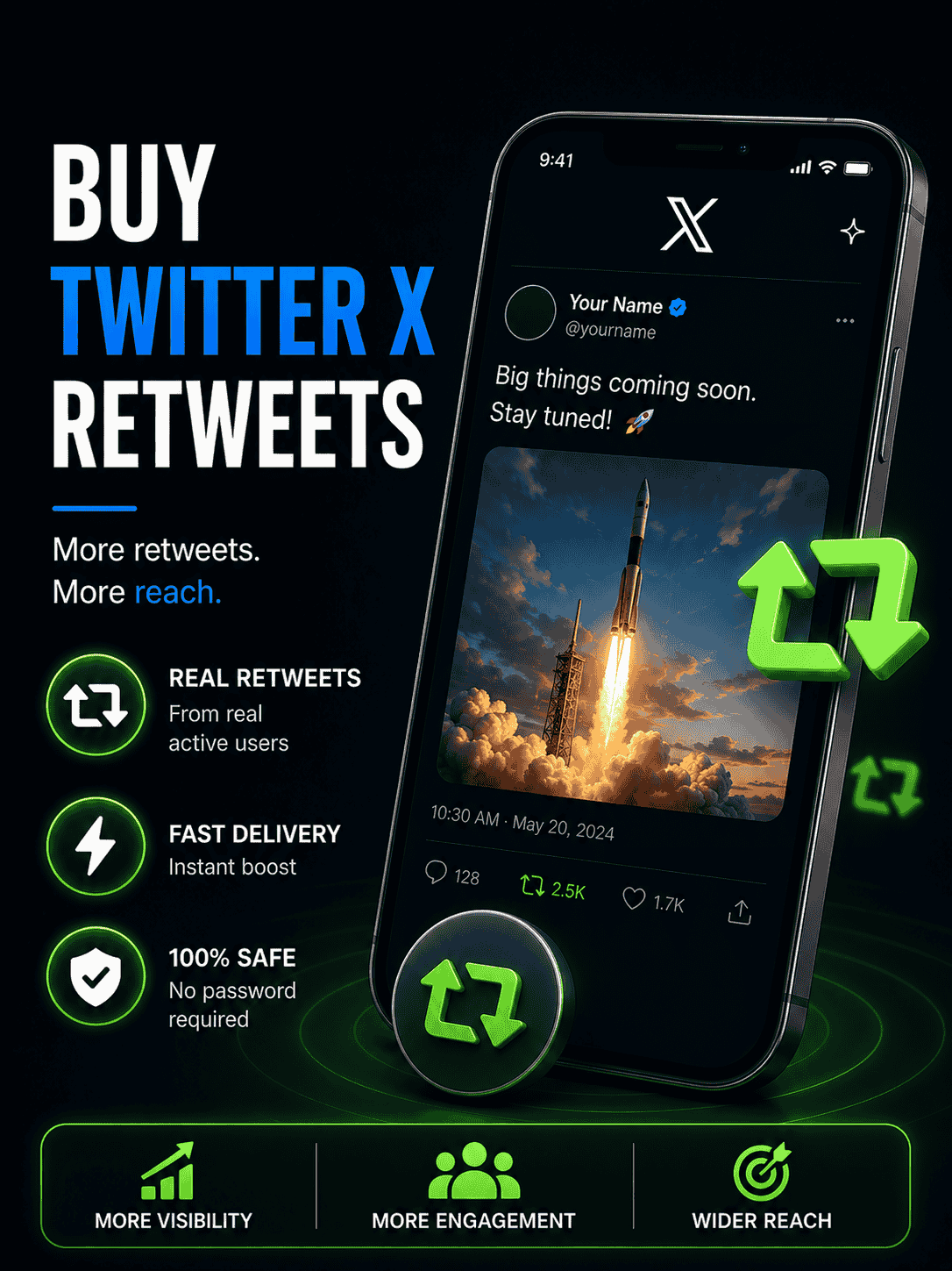 Buy Twitter X Retweets - Boost your Twitter X visibility for better engagement and organic reach