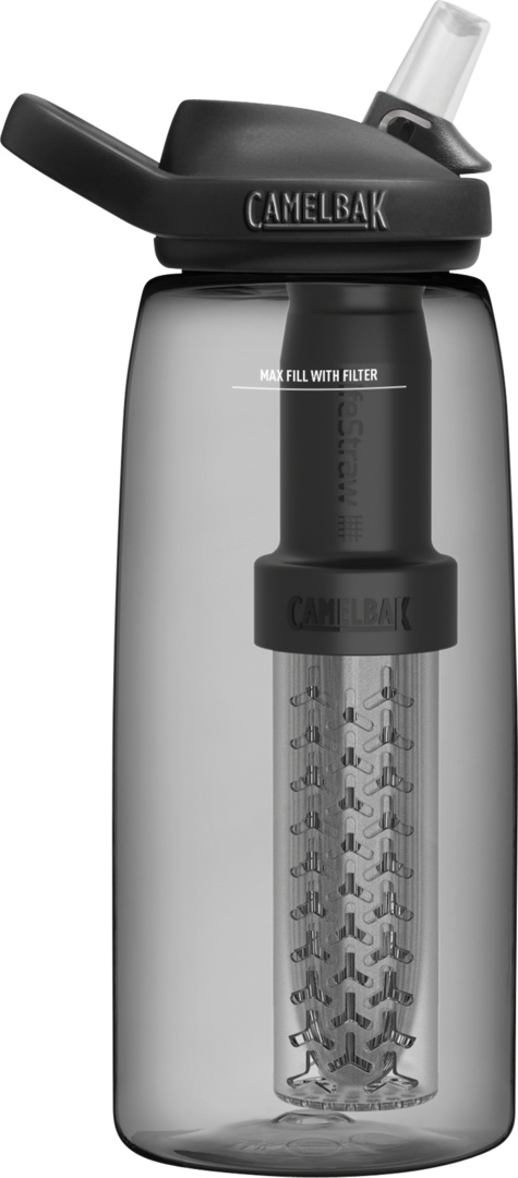 Bottle eddy+ Lifestraw 1.0l Charcoal – Bild 3