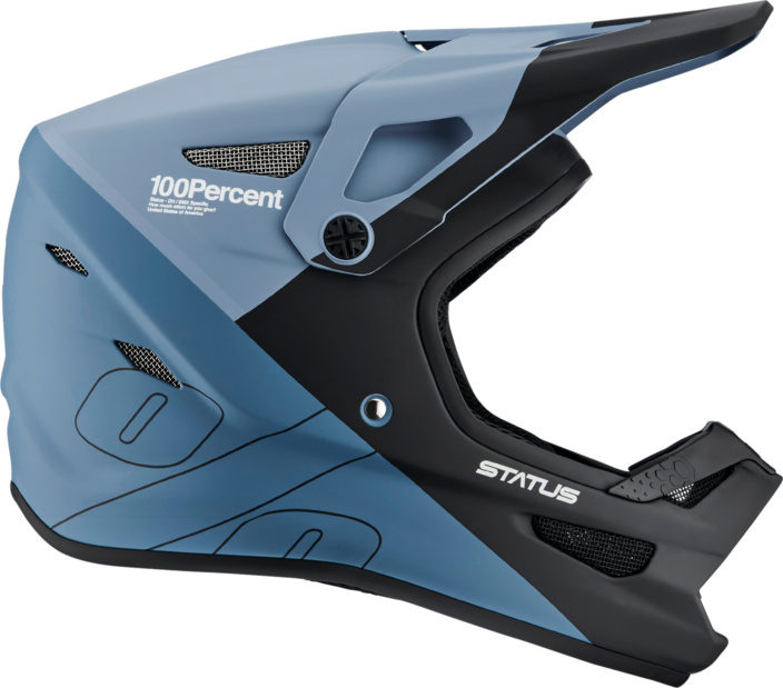 Casque Status drop bleu acier