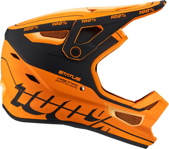 Helm Status topenga mustard/black
