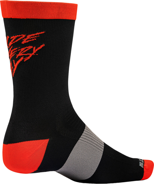 Ride Every Day Synthetic Chausettes noir-rouge
