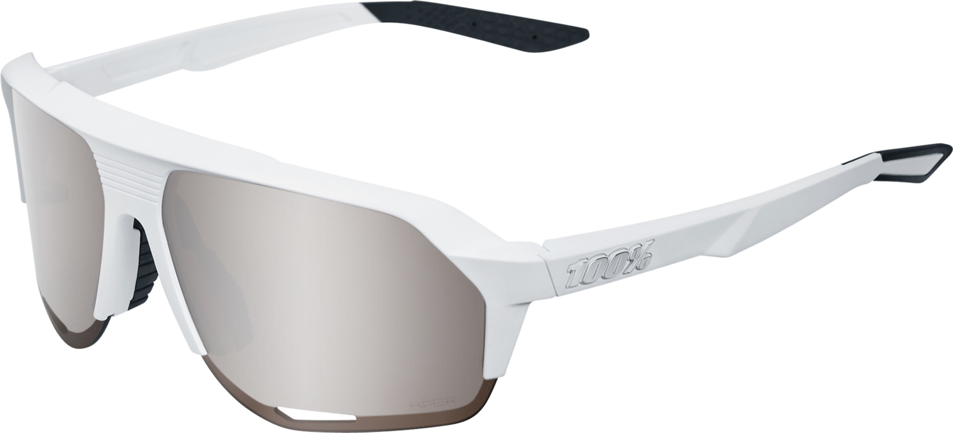Brille Norvik Soft Tact White-HiPER Silver Mirror Lens – Bild 2