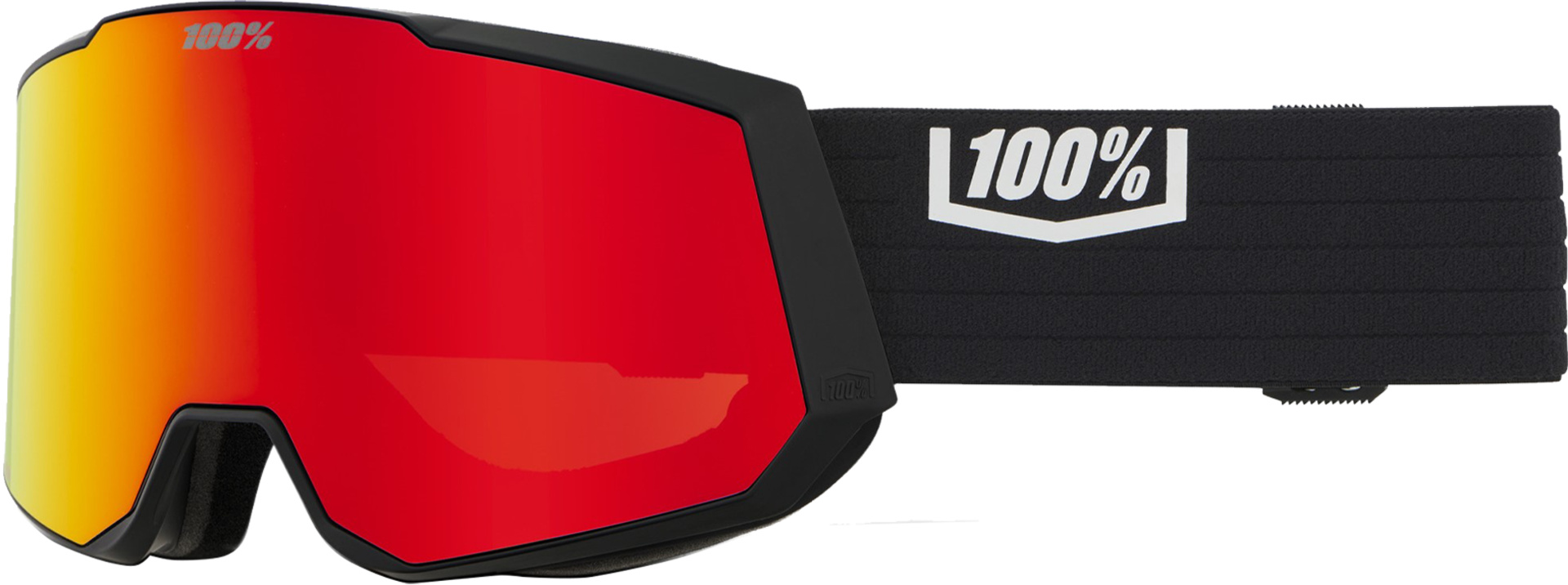 Snowcraft XL Hiper Goggle Black/White - Mirror White Lens