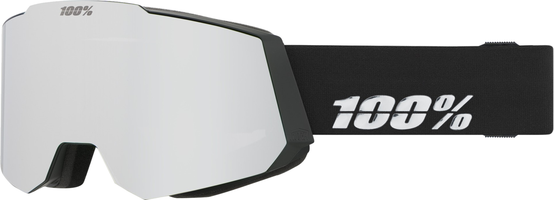 Snowcraft Hiper Goggle Black/Silver - Mirror Silver Lens