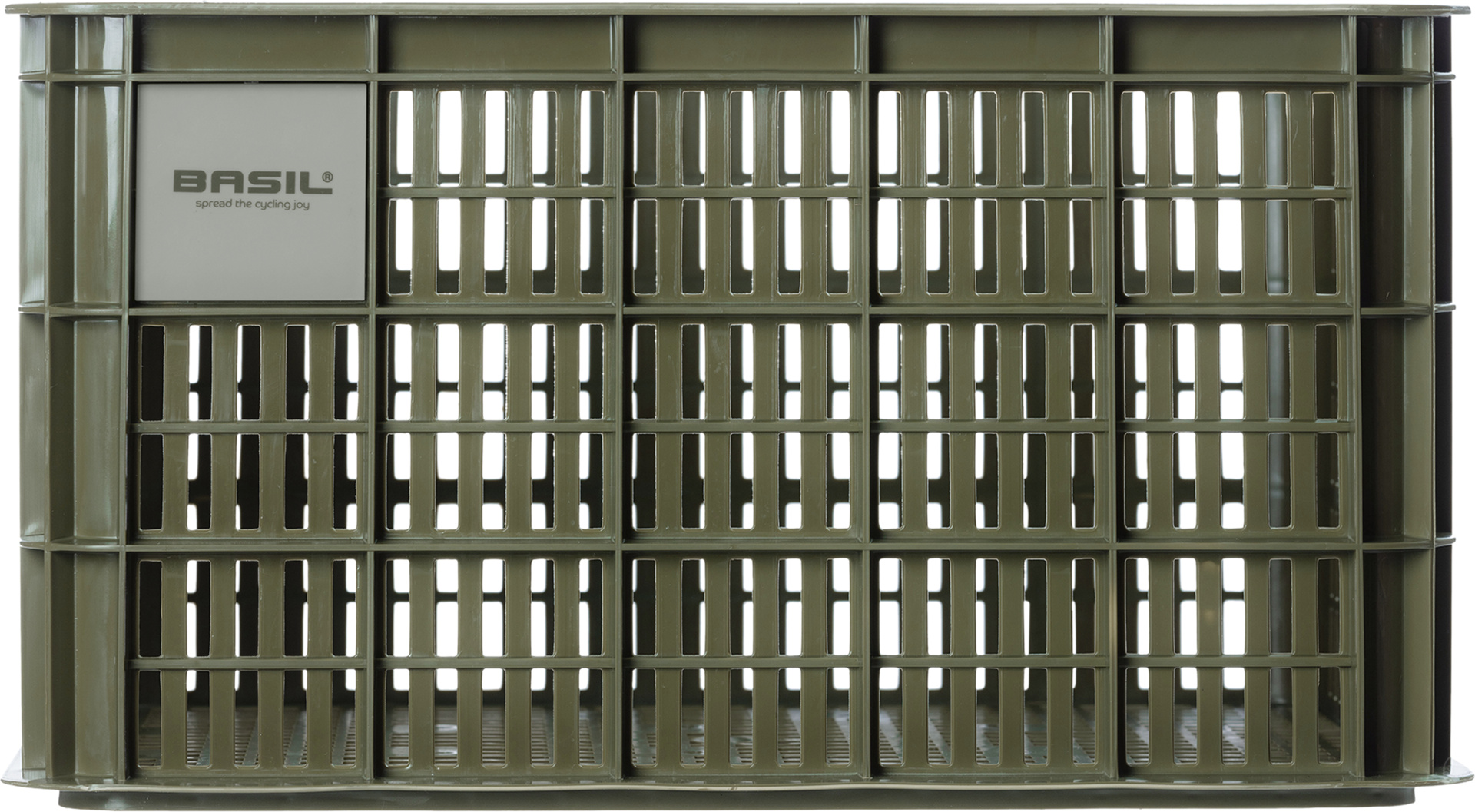 Fahrradkiste L, 40L, recycelter Kunststoff, moss green – Bild 2